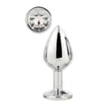 Miniatyrbillede 2 af 11: Anal plug Dream Toys Gleaming Love Sølvfarvet