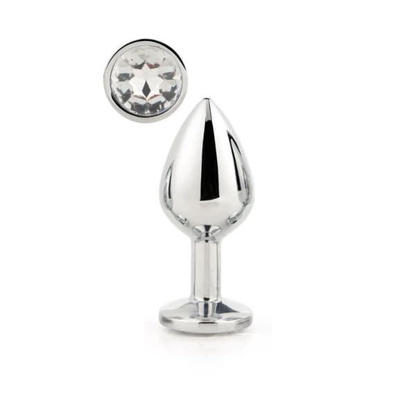 Anal plug Dream Toys Gleaming Love Sølvfarvet