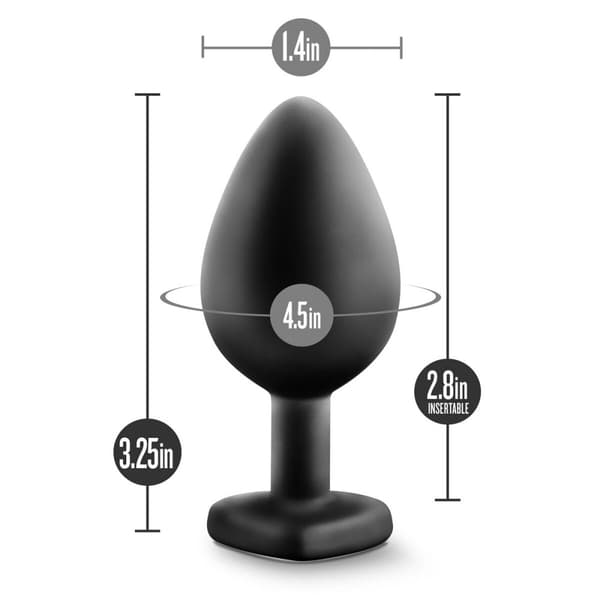 Anal plug Blush Temptasia Sort (8,2 cm)