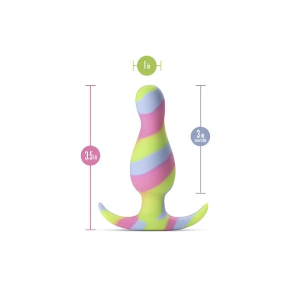 Anal plug Blush Avant Multifarvet (8,9 cm) (7,6 cm)