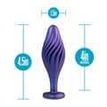 Miniatyrbillede 4 af 8: Anal plug Blush Adventures Lilla (10,1 cm)