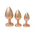 Miniatyrbillede 1 af 3: Anal plug Dream Toys Gleaming Love Gylden