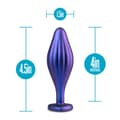 Miniatyrbillede 2 af 6: Anal plug Blush Adventures Lilla (10,1 cm)