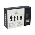 Miniatyrbild 8 av 9: Analplugg Virgite Svart Silikon Set 3 Delar