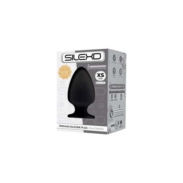 Anal plug Silexd Sort Silikone XS