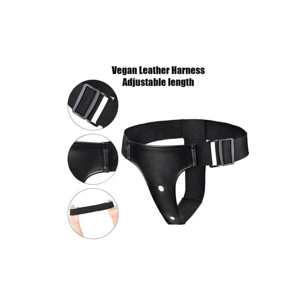 Strap-on dildo VSCNOVELTY Svart 19 cm
