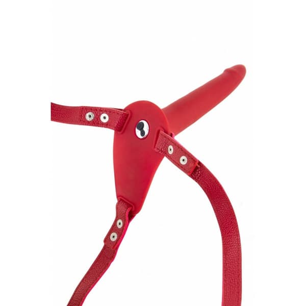 Strap-on dildo Fetish Tentation Punainen Silikoni