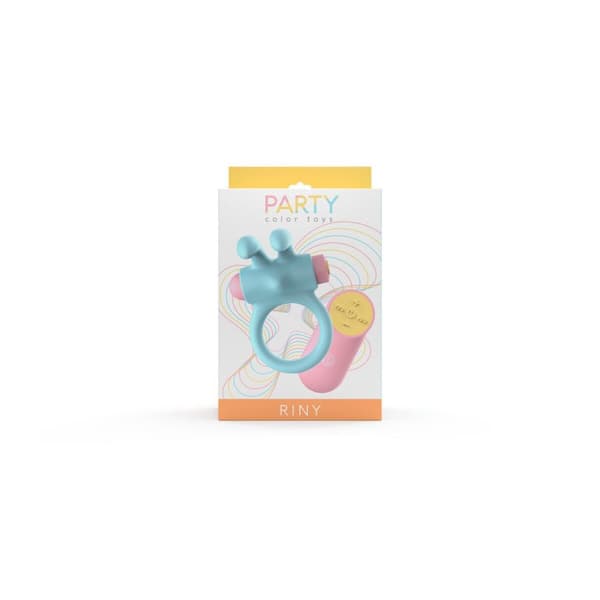 Penisrenkaat Party Color Toys Sininen Silikoni