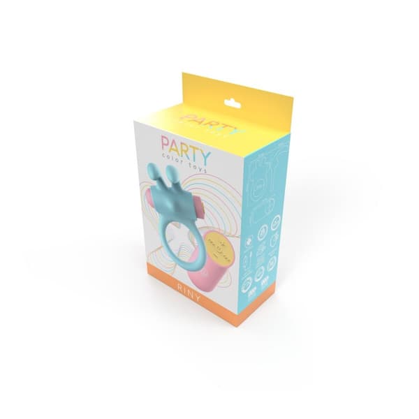 Penisrenkaat Party Color Toys Sininen Silikoni