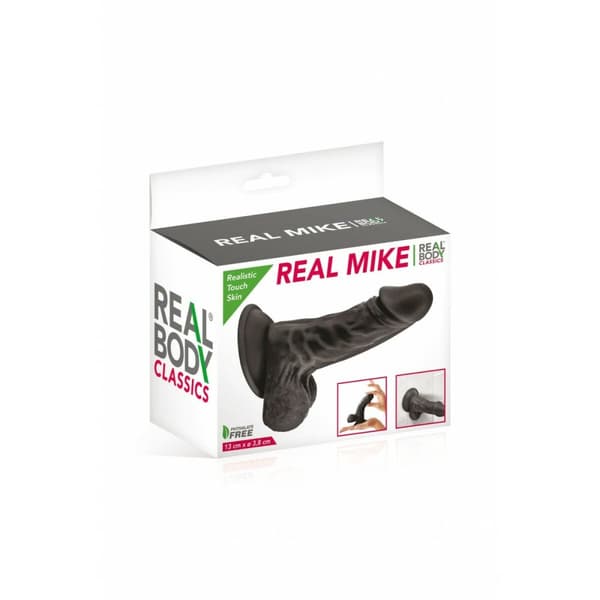 Realistisk dildo Real Body Svart