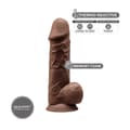 Miniatyrbild 2 av 4: Realistisk dildo Silexd Brun