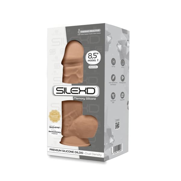 Realistisk dildo Silexd Caramel Beige