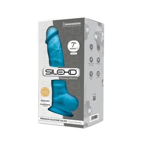 Realistinen dildo Silexd Sininen