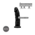Miniatyrbillede 2 af 4: Realistisk Dildo Silexd Sort