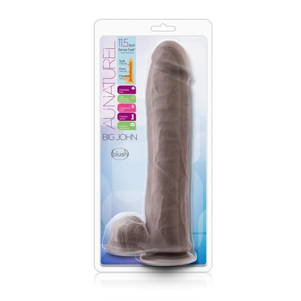 Realistisk dildo Blush Au Naturel TPE Ø 6 cm (23,5 cm)