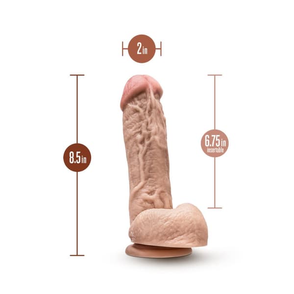 Realistisk dildo Blush Dr Skin PVC Ø 4,9 cm (17,1 cm)