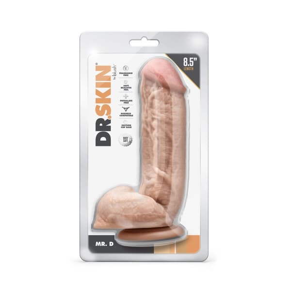 Realistisk dildo Blush Dr Skin PVC Ø 4,9 cm (17,1 cm)