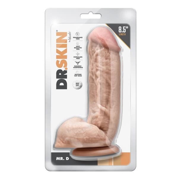 Realistisk dildo Blush Dr Skin PVC Ø 4,9 cm (17,1 cm)