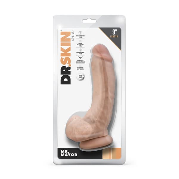 Realistisk dildo Blush Dr Skin PVC Ø 5 cm (16,5 cm)