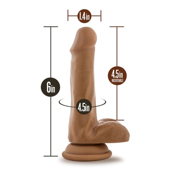 Realistisk dildo Blush Dr Skin TPE Ø 3,5 cm (12 cm) (16,5 cm)