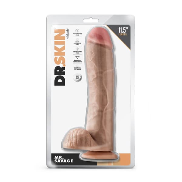 Realistisk dildo Blush Dr Skin PVC Ø 6,3 cm (22,8 cm)