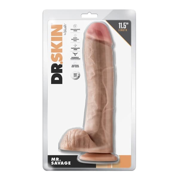 Realistisk dildo Blush Dr Skin PVC Ø 6,3 cm (22,8 cm)