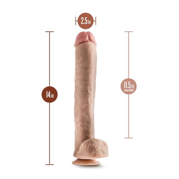 Realistisk dildo Blush Dr Skin PVC Ø 6,3 cm