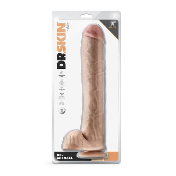 Realistisk dildo Blush Dr Skin PVC Ø 6,3 cm