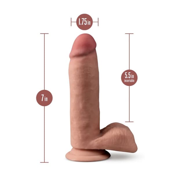 Realistisk dildo Blush Dr Skin TPE Ø 4 cm (13,9 cm)