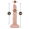Miniatyrbild 6 av 7: Realistisk dildo Blush Dr Skin PVC Ø 2,7 cm (12,7 cm)