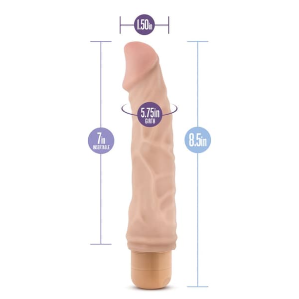 Realistisk dildo Blush Dr Skin PVC Ø 4,7 cm (17,7 cm) (21,5 cm)