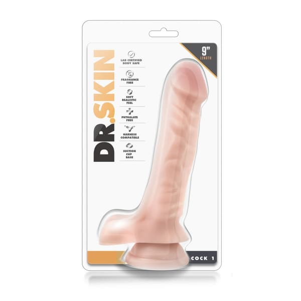 Realistisk dildo Blush Dr Skin PVC Ø 4,6 cm (17,7 cm)