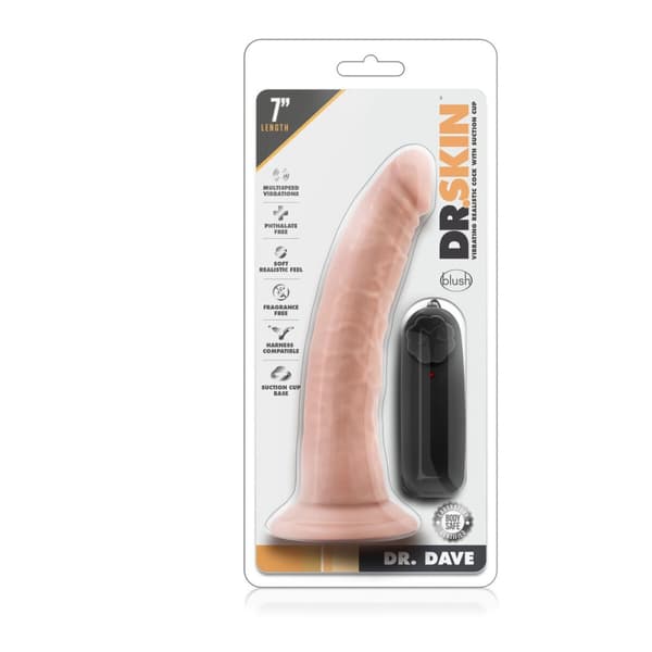 Realistisk dildo Blush Dr Skin PVC Ø 4,1 cm (17,7 cm)
