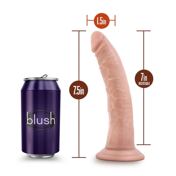 Realistisk dildo Blush Dr Skin PVC Ø 3,5 cm (17,7 cm) (19 cm)