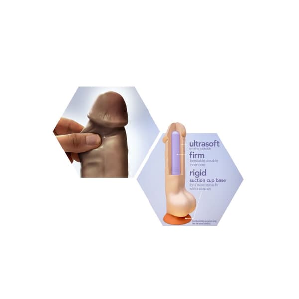 Realistisk dildo Blush Dr Skin TPE Ø 3,1 cm (12,7 cm)
