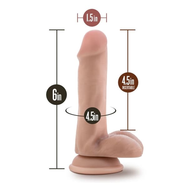 Realistisk dildo Blush Dr Skin TPE Ø 3,5 cm (12 cm) (16,5 cm)