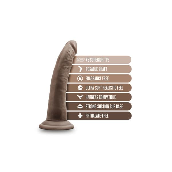 Realistisk dildo Blush Dr Skin TPE Ø 3,8 cm (17,7 cm) (19 cm)