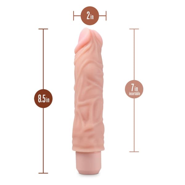 Realistisk dildo Blush Dr Skin Silikon ABS Ø 5 cm (17,7 cm) (21,5 cm)