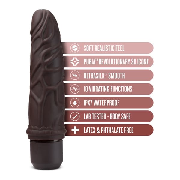 Realistisk dildo Blush Dr Skin Silikon ABS Ø 4 cm (15,2 cm) (19 cm)
