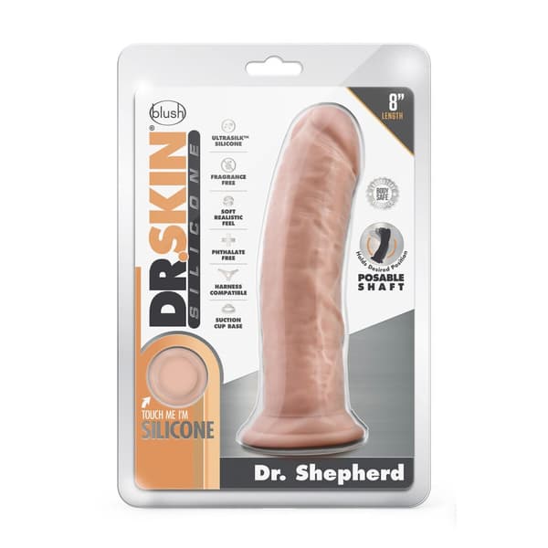 Realistisk dildo Blush Dr Skin Silikon Ø 5 cm (19 cm)