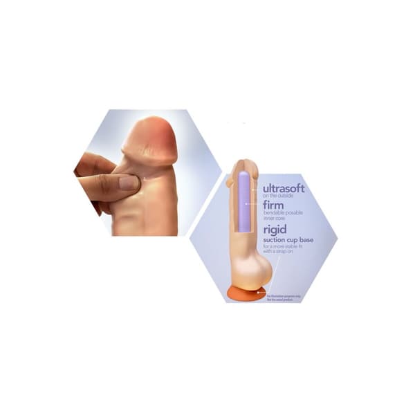 Realistisk dildo Blush Dr Skin TPE Ø 3,7 cm (20,3 cm)