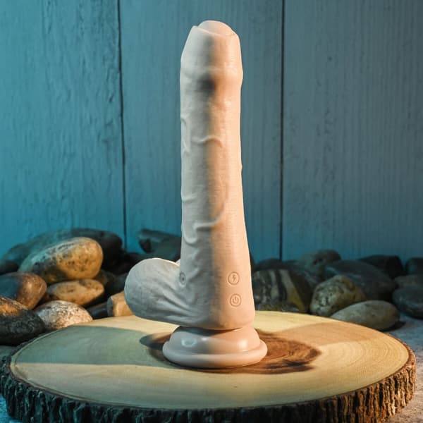 Realistisk dildo Evolved Silikon ABS Ø 3,6 cm (14,6 cm)