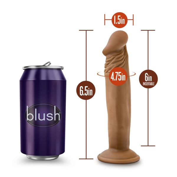 Realistisk Dildo Blush Dr Skin PVC Ø 3,5 cm (16,5 cm) (15,5 cm)