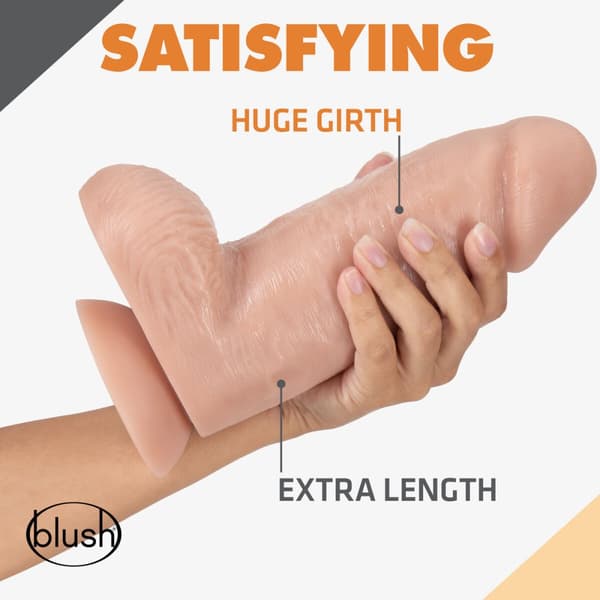 Realistisk Dildo Blush Dr Skin PVC Ø 8 cm (17,1 cm)