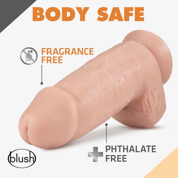 Realistisk Dildo Blush Dr Skin PVC Ø 8 cm (17,1 cm)