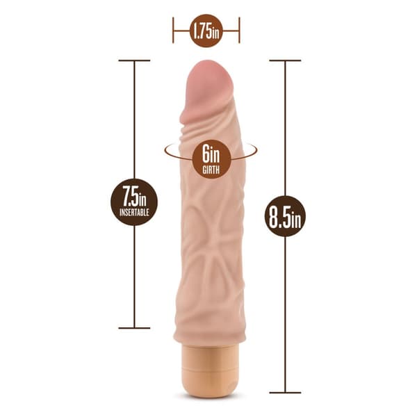 Realistisk Dildo Blush Dr Skin PVC Ø 4,9 cm