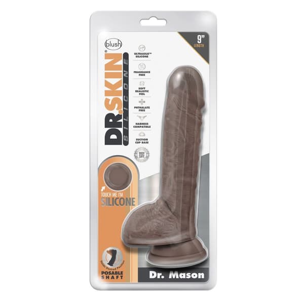 Realistisk Dildo Blush Dr Skin Silikone Ø 4,5 cm (16,5 cm)