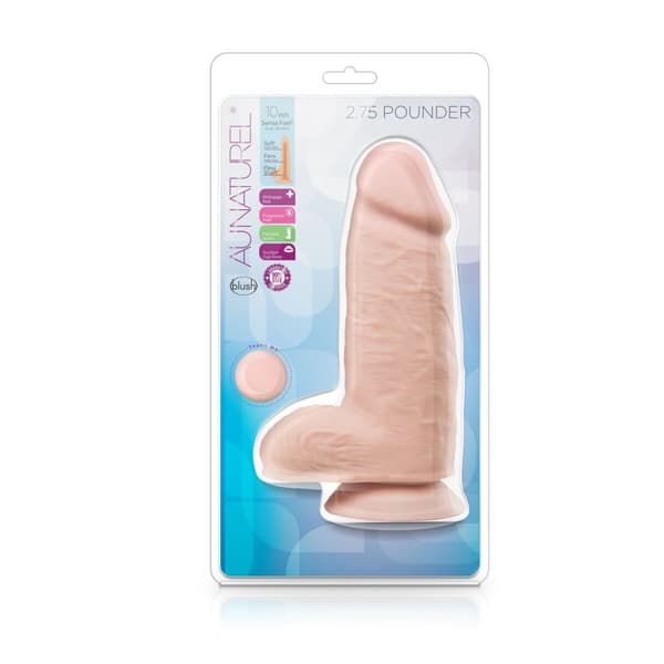 Realistinen dildo Blush Au Naturel TPE Ø 7,6 cm