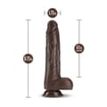 Pikkukuva 9 / 11: Realistinen dildo Blush Dr Skin Silikoni ABS Ø 4 cm (16,4 cm)
