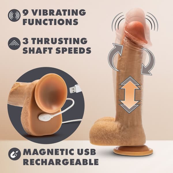 Realistinen dildo Blush Dr Skin Silikoni Ø 4 cm (16,5 cm)